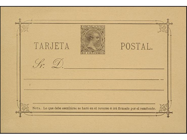 1889/92, Postal stationery cards including two answering cards, 15+15 c. blue (corner crease), 10 c. carmine part double prin