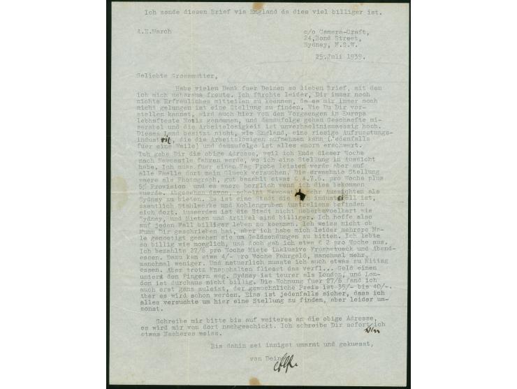 1939 (Aug 10): Crash Mail cover and content addressed from Bootle/Liverpool to St.Gallen, carried on flight from London to Zu