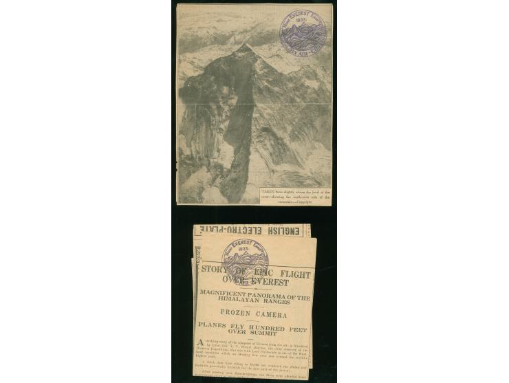 1933, The Houston Mount Everest Expedition: Survey flight by Air Commodore Fellowes over the Himalayas towards Mount Everest,