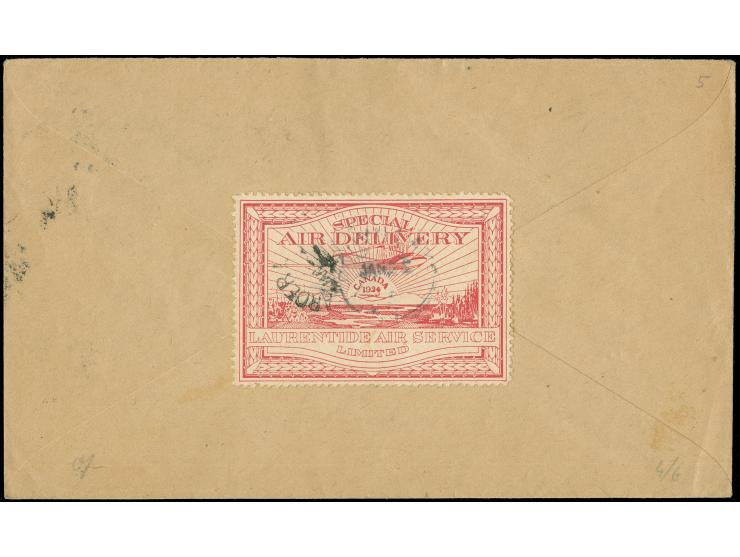 1925 (Jan 22) Laurentide Air Service, First Flight Rouyn Lake - Larder Lake, cover with Laurentide Semi-Official Airmail ‘Can