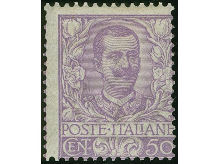 1900, 50 c. violet, unused with original gum, fresh color, fine (Sassone 1.100). (Sassone 76)