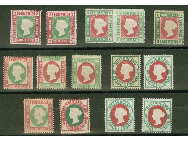 1867/75, ungebrauchte kleine Partie