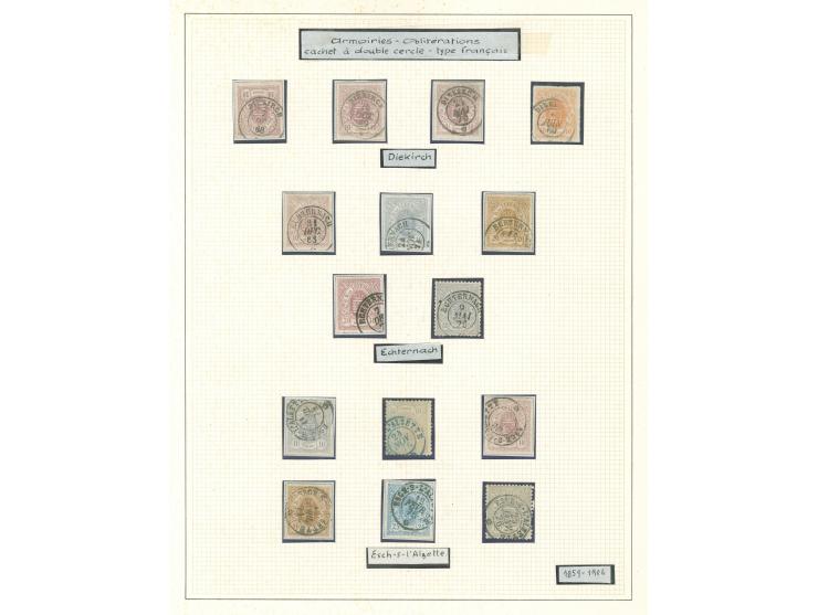 1865/72, Coat of Arms 12 stamps 10 c. to 25 c. and three later issues, 10 c. including colour shades, rouletted in colour, cl