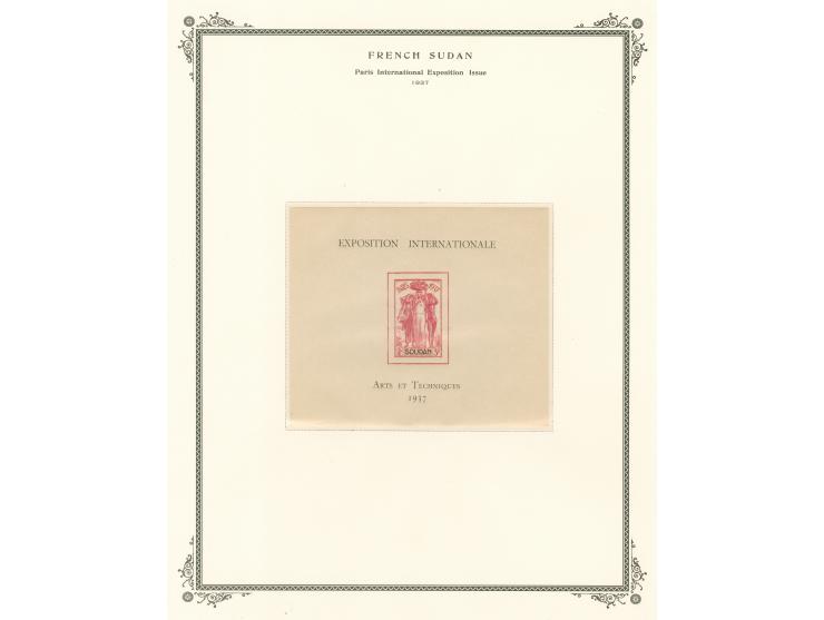 1894, overprinted set 1921 and complete to 1944 on 14 album pages, unused, mainly mint never hinged, including taxe and air m