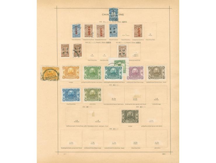 1897/1930, little collection on nine album pages, London and Peking printings, overprinted issues and postage due.