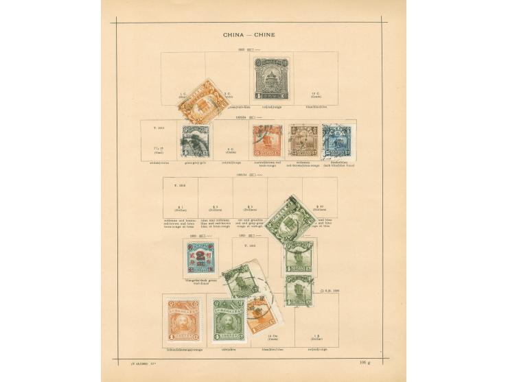 1897/1930, little collection on nine album pages, London and Peking printings, overprinted issues and postage due.