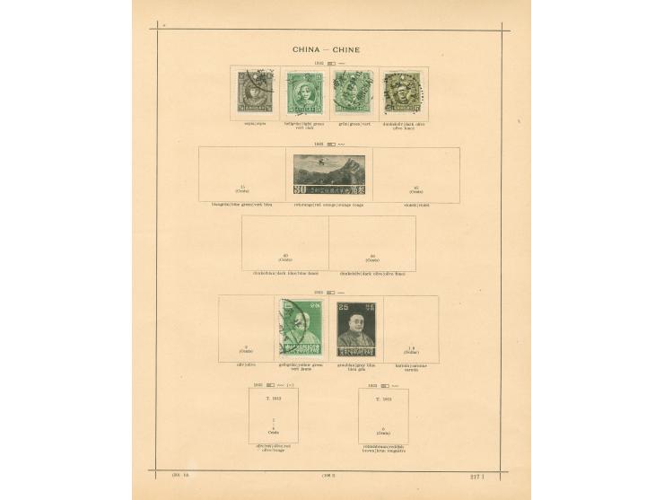 1897/1930, little collection on nine album pages, London and Peking printings, overprinted issues and postage due.