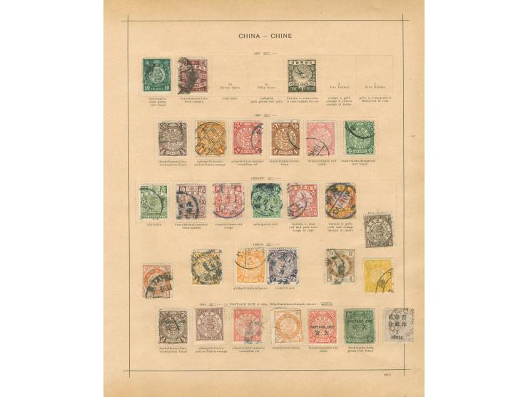 1897/1930, little collection on nine album pages, London and Peking printings, overprinted issues and postage due.