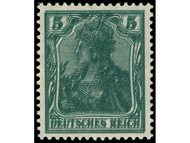 Kriegsdruck 5 Pfg. mit deutlichem Doppeldruck, ungebraucht, signiert Oechsner BPP