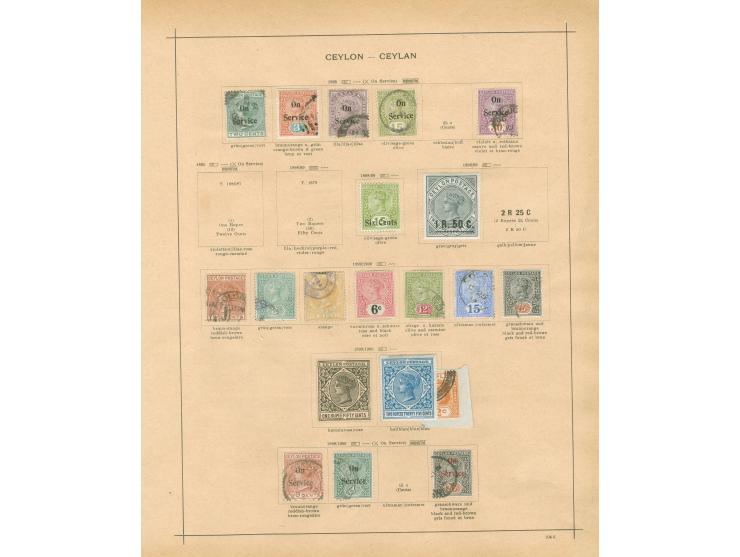 1857/1930, collection mint and used on 8 old album leaves, starting SG 2, 3, 5 and a good range of perforated Chalon Heads to