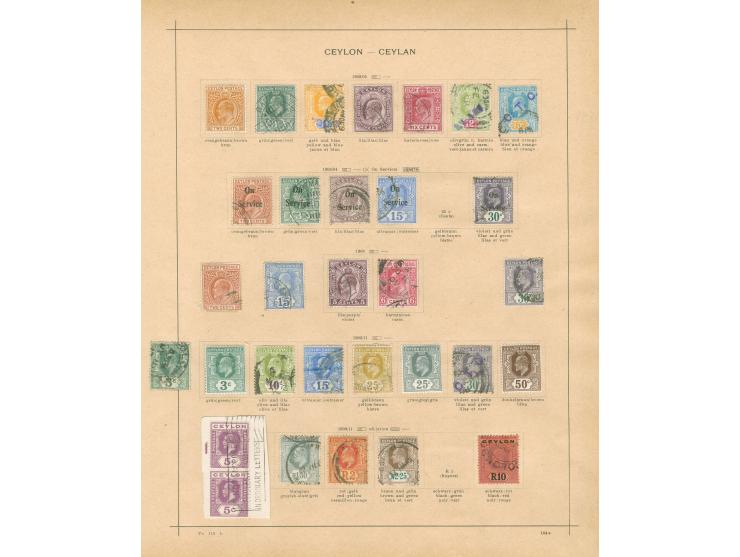 1857/1930, collection mint and used on 8 old album leaves, starting SG 2, 3, 5 and a good range of perforated Chalon Heads to