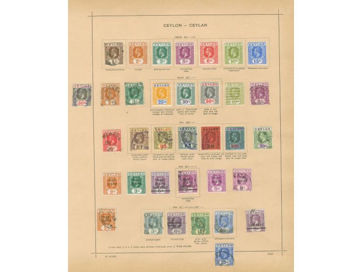 1857/1930, collection mint and used on 8 old album leaves, starting SG 2, 3, 5 and a good range of perforated Chalon Heads to