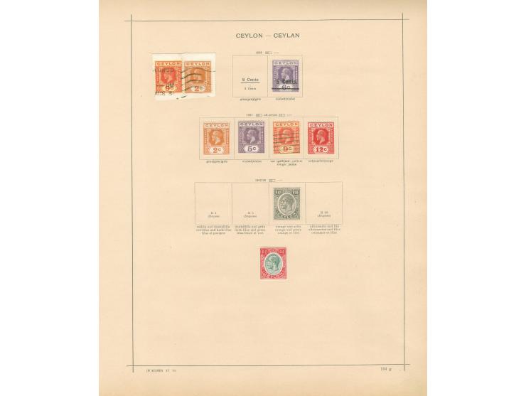 1857/1930, collection mint and used on 8 old album leaves, starting SG 2, 3, 5 and a good range of perforated Chalon Heads to