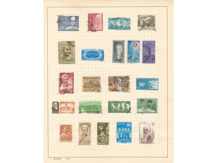 1855/1960, &nbsp;collection on 16 old time album leaves, mainly used, few early numeral and octogonal cancellations, good par