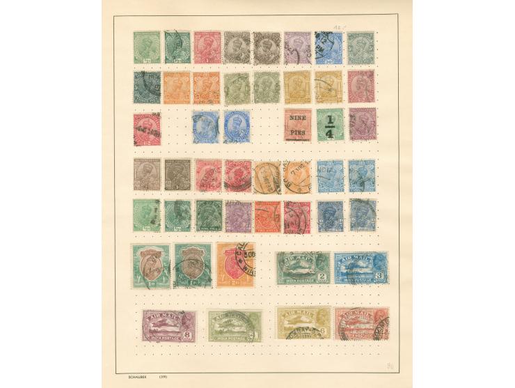 1855/1960, &nbsp;collection on 16 old time album leaves, mainly used, few early numeral and octogonal cancellations, good par