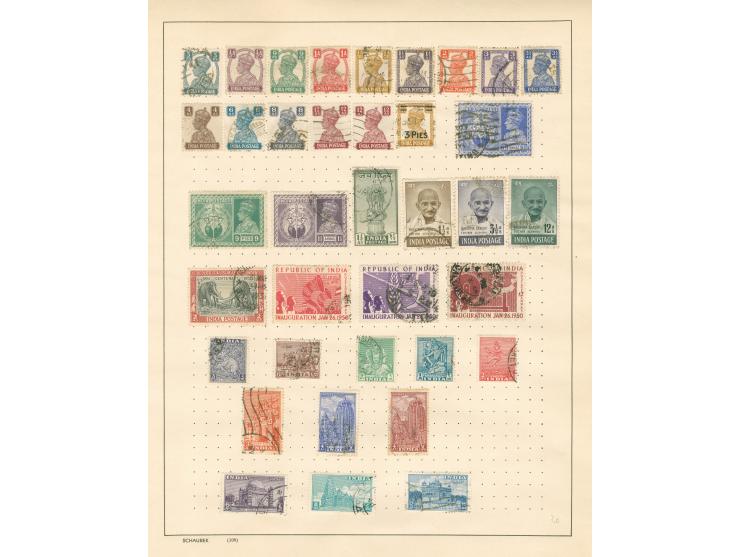 1855/1960, &nbsp;collection on 16 old time album leaves, mainly used, few early numeral and octogonal cancellations, good par
