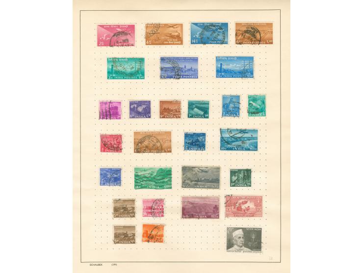 1855/1960, &nbsp;collection on 16 old time album leaves, mainly used, few early numeral and octogonal cancellations, good par
