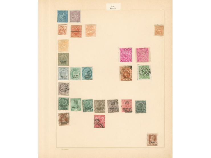 1870/1940 (ca.), unused and used collection, including a selection of Kashmir with imperf issues, Jaipur, Jind and Kishangar,