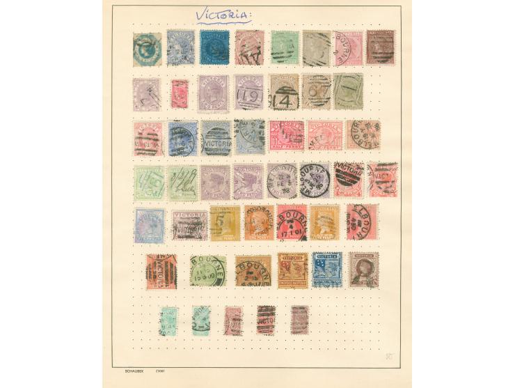 1863/1910, unused and used collection, including a selection of Western Australia, Victoria and Tasmania, plus some New Guine