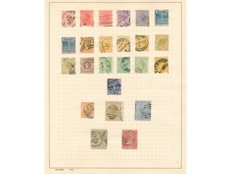 1863/1910, unused and used collection, including a selection of Western Australia, Victoria and Tasmania, plus some New Guine