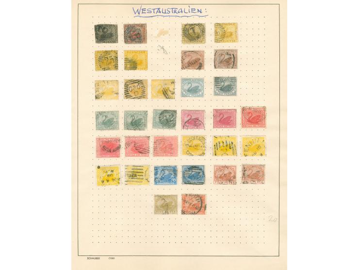 1863/1910, unused and used collection, including a selection of Western Australia, Victoria and Tasmania, plus some New Guine