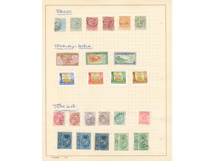 1870/1970 (ca.), unused and used collection, including a selection of Tobago, Trinidad, Tokelau, Tonga, Cyprus and Zanzibar, 