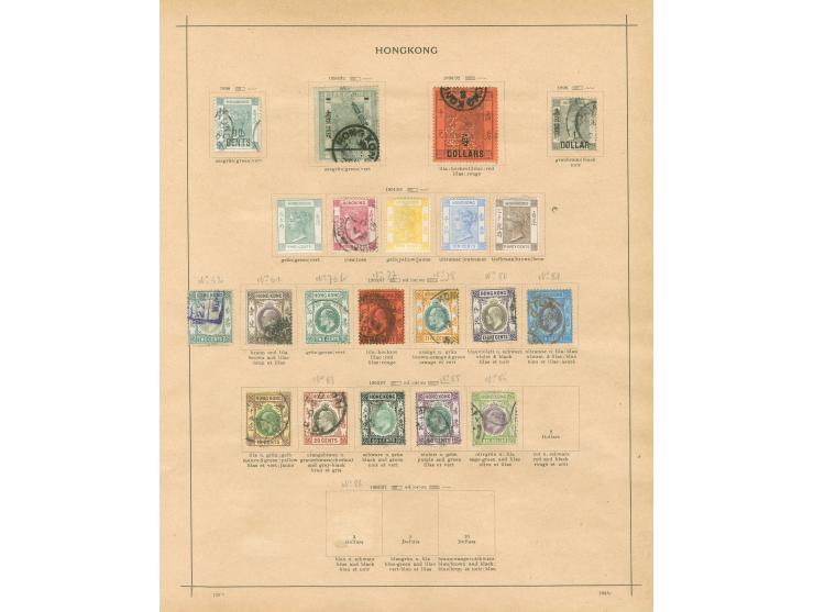 1862/1924, collection unused and used, starting unwatermarked issue with faults, later QV with good cancellations Y1, S1, D27