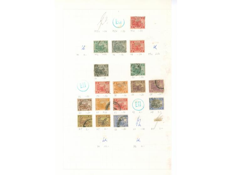 1867/1930, collection starting 2 c. on 1 a. deep brown, mainly used, including $5 green and blue (SG 50), enclosed Johore, on