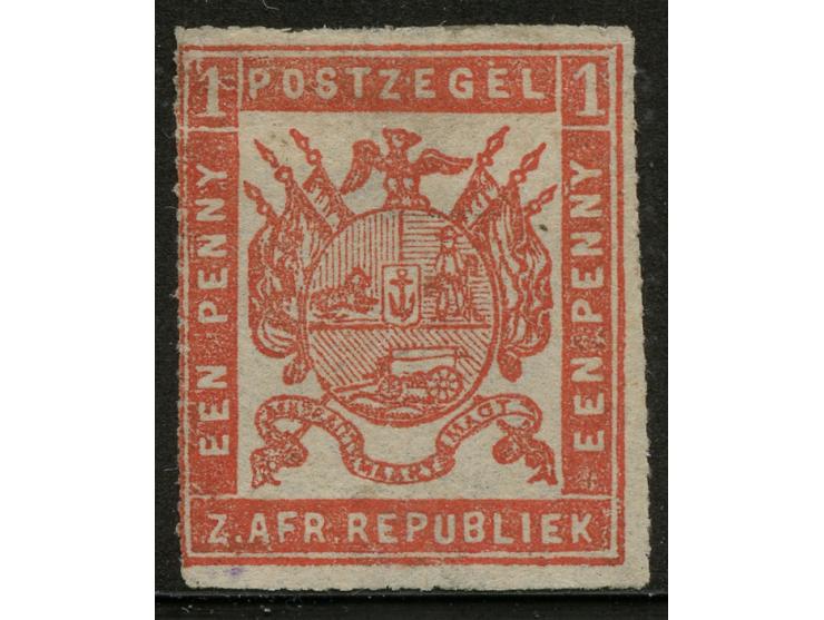 1870, Typographed by Adolph Otto in Gustrow, Mecklenburg-Schwerin: 1 d. light brick-red, clear impression, rouletted 15½-16 o