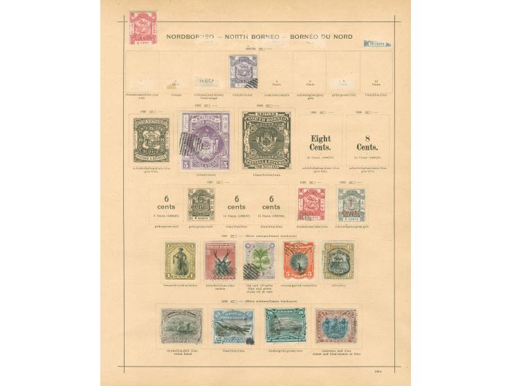1883/1930, collection on 8 album pages, used and unused, 4 C. and red cross overprints, attractive animals issues, many CTO a