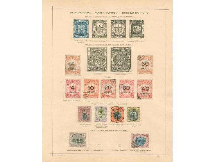 1883/1930, collection on 8 album pages, used and unused, 4 C. and red cross overprints, attractive animals issues, many CTO a