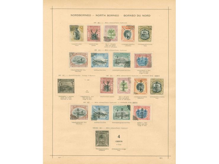 1883/1930, collection on 8 album pages, used and unused, 4 C. and red cross overprints, attractive animals issues, many CTO a