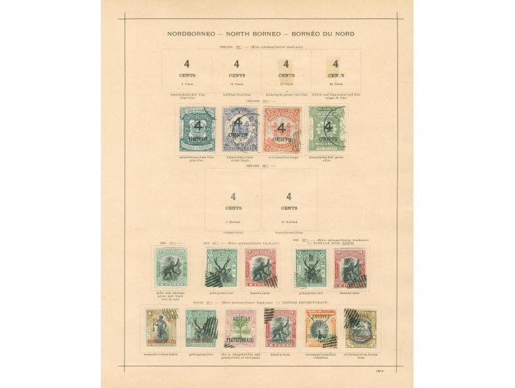 1883/1930, collection on 8 album pages, used and unused, 4 C. and red cross overprints, attractive animals issues, many CTO a