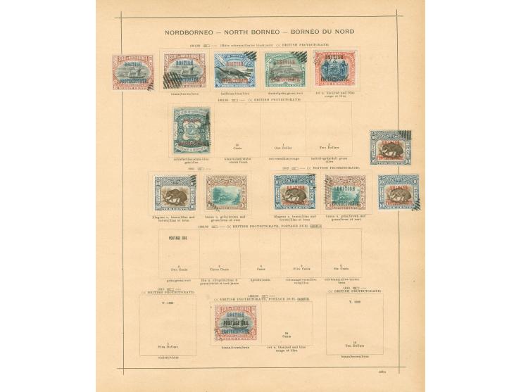 1883/1930, collection on 8 album pages, used and unused, 4 C. and red cross overprints, attractive animals issues, many CTO a