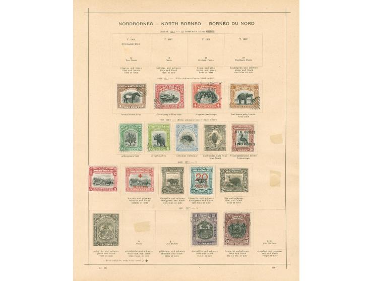 1883/1930, collection on 8 album pages, used and unused, 4 C. and red cross overprints, attractive animals issues, many CTO a