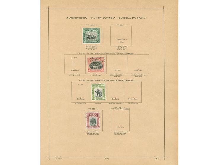1883/1930, collection on 8 album pages, used and unused, 4 C. and red cross overprints, attractive animals issues, many CTO a