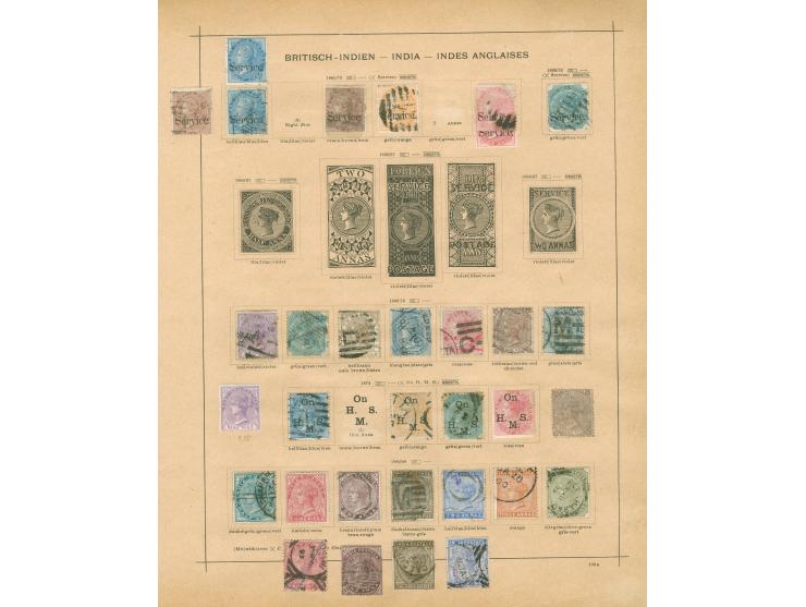 1854/1912, collection on 8 album pages, used and unused, including SG 2, 12, 14, 31, 35-36, 41-42, 44, 72, 79, 82, 107-109, m