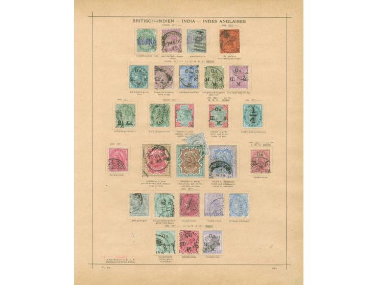 1854/1912, collection on 8 album pages, used and unused, including SG 2, 12, 14, 31, 35-36, 41-42, 44, 72, 79, 82, 107-109, m
