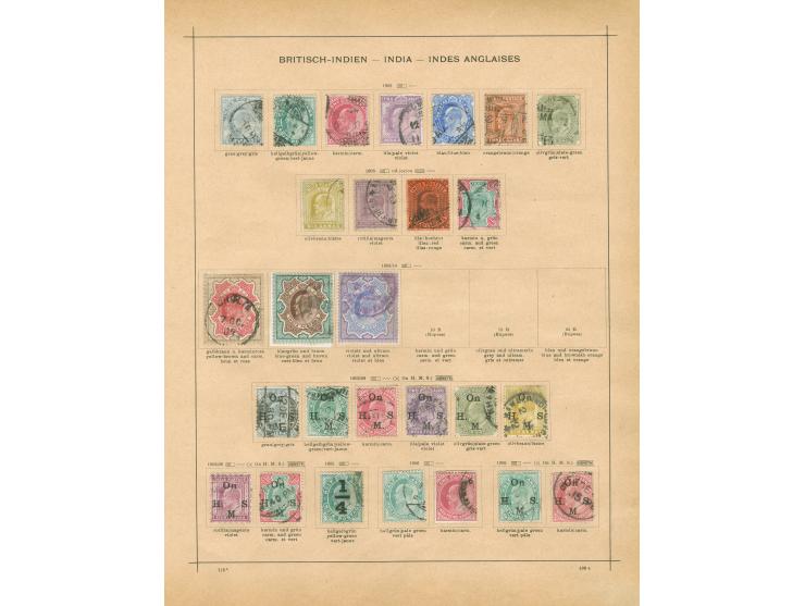 1854/1912, collection on 8 album pages, used and unused, including SG 2, 12, 14, 31, 35-36, 41-42, 44, 72, 79, 82, 107-109, m