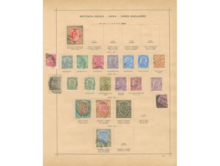 1854/1912, collection on 8 album pages, used and unused, including SG 2, 12, 14, 31, 35-36, 41-42, 44, 72, 79, 82, 107-109, m