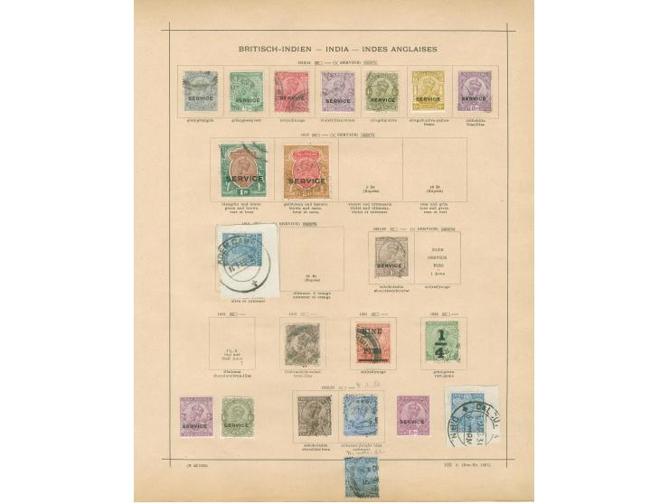1854/1912, collection on 8 album pages, used and unused, including SG 2, 12, 14, 31, 35-36, 41-42, 44, 72, 79, 82, 107-109, m