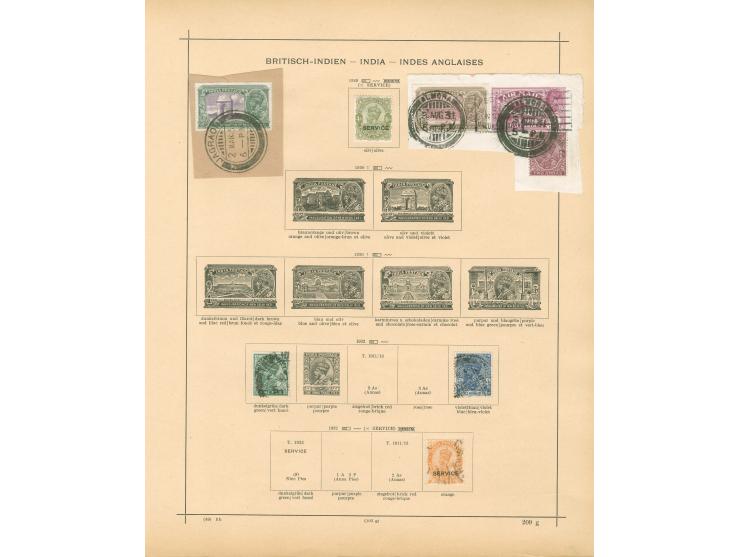 1854/1912, collection on 8 album pages, used and unused, including SG 2, 12, 14, 31, 35-36, 41-42, 44, 72, 79, 82, 107-109, m