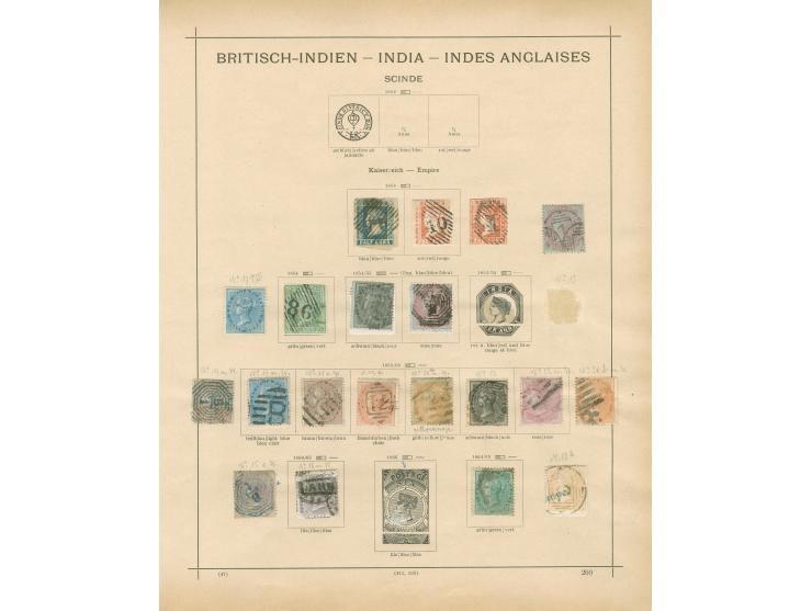 1854/1912, collection on 8 album pages, used and unused, including SG 2, 12, 14, 31, 35-36, 41-42, 44, 72, 79, 82, 107-109, m