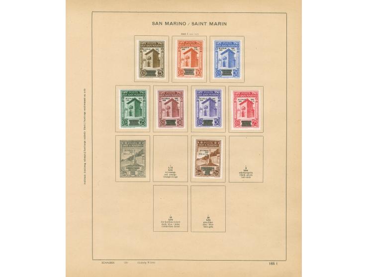 1877/1950, collection on 18 album pages, unused and used, including Mi.100-104, 125-30, 140, P60, mainly fine.