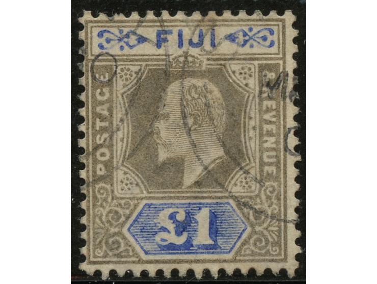 1903, £1 grey-black and ultramarine, good perforation, clear cancelled, fine
