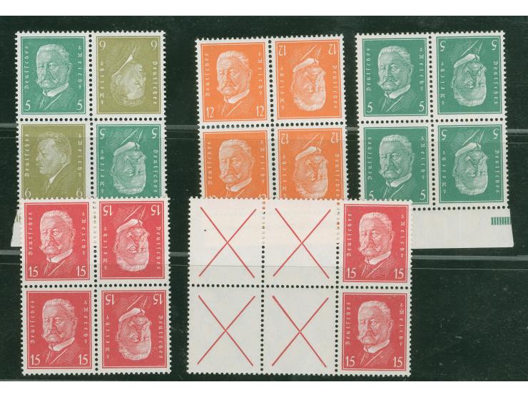 1928/32, Reichspräsidenten, postfrische kleine Partie ex K10-S41, dabei 2 HAN (Mi. ca. 1400,-)