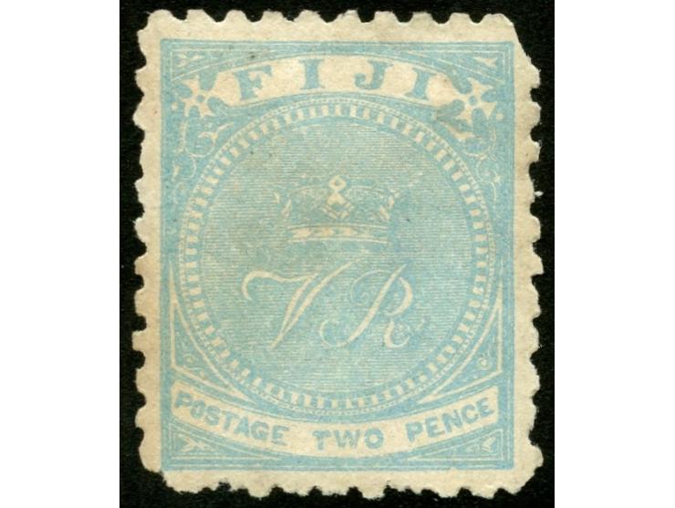 1878/99, 2 d. light blue on wove paper, from the Printer's Waste / Trial sheets, unused no gum (maybe ink removed or washed o