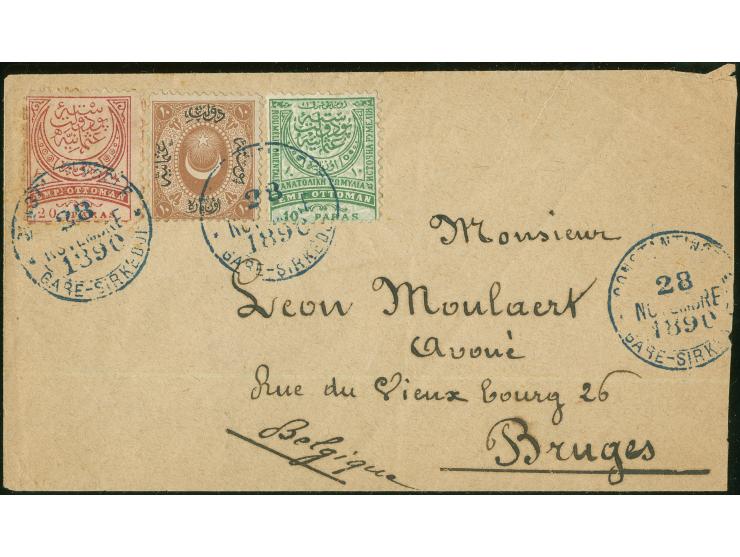 1865/90, "THE ANTOINE DOURSOUN MASTERPIECE" : Duloz 10 para brown postage due of 1865 unissued rarity together with crescent 