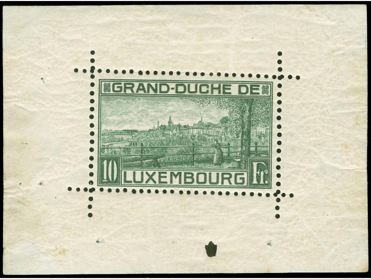 1923, Birthday souvenir sheet, mint never hinged, very small and unobtrusive faults in the margins. Certificate Böttger BPP (