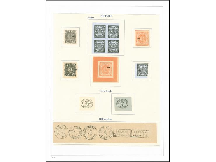 1928, 8 Fälschungen und Stempelimitationen auf beschnittenem Papierbogen aus einem der 475 von der Union philatelique de Genè